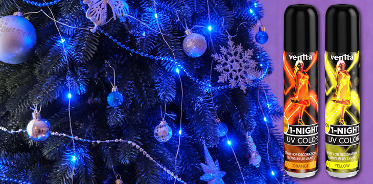 Wprowadź świąteczną atmosferę do domu z neonowymi sprayami Venita.