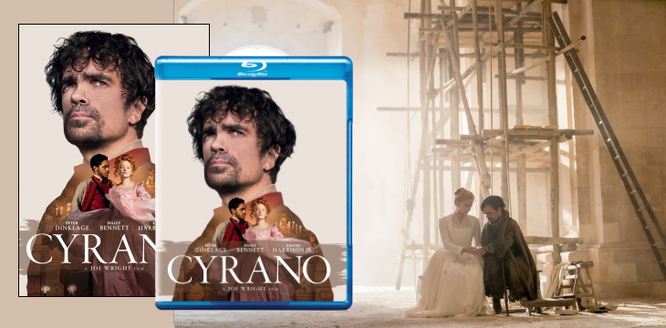 Nowość wydawnicza DVD, Blu-ray CYRANO - urzekająca historia miłosnego trójkąta ze znakomitą muzyką.