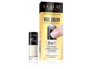 Wzmacniająca odżywka do paznokci z diamentem 6w1 Nail Salon Professional La Luxe Paris.