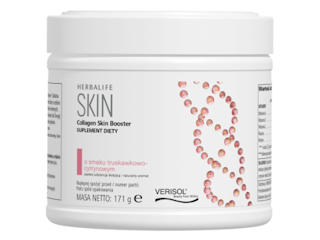Collagen Skin Booster o smaku truskawkowo-cytrynowym 171g Herbalife Nutrition.