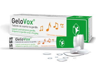 GeloVox - tabletki do ssania ból gardła.