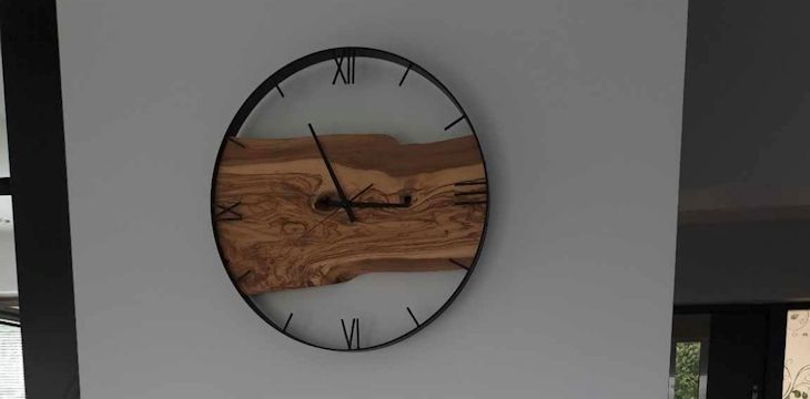 ręcznie-wykonany-zegar-z-drewna