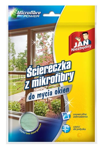 Jan Niezbędny, ściereczka z mikrofibry do mycia okien