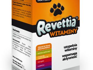 Suplement witaminowy dla psów Revettia.