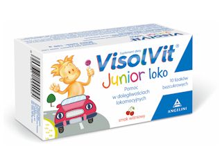 Visolvit Junior loko na chorobę lokomocyjną u dzieci.