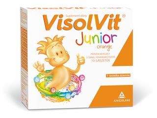 Witaminowe orzeźwienie z Visolvit junior orange dla dzieci.