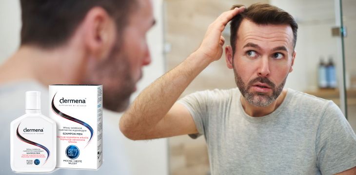 SZAMPON dermena® MEN przeciw wypadaniu włosów.