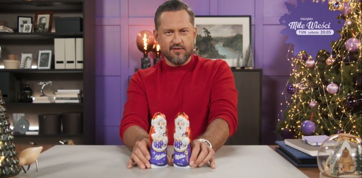Kampania świąteczna Milka - do dzielenia się dobrem zaprasza Marcin Prokop.
