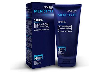 Szampon do włosów przeciw siwieniu z serii MEN STYLE MARION.