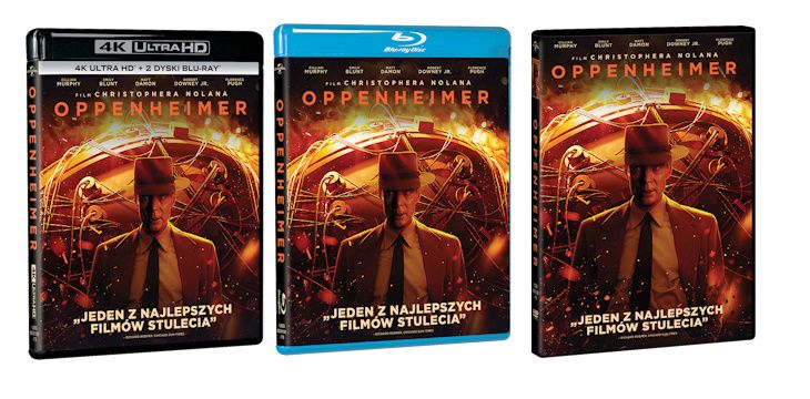 Nowość wydawnicza DVD, Blu-ray "Oppenheimer"