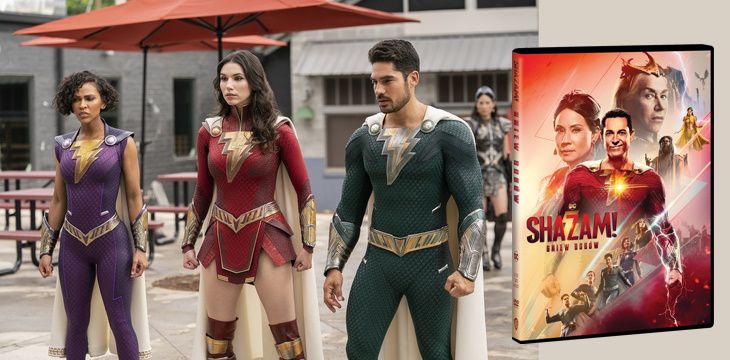 Nowość wydawnicza DVD, Blu-ray "Shazam! Gniew bogów". Najzabawniejszy superbohater uniwersum DC powraca już 14 czerwca na Blu-ray™ i DVD!