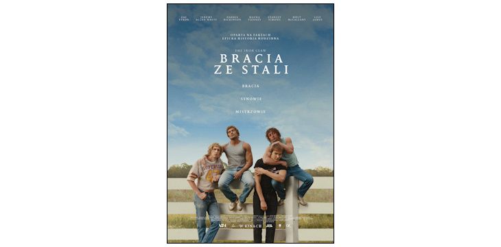  Przedstawiamy plakat „Braci ze stali” studia A24. W kinach od 16 lutego.