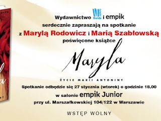 Spotkanie autorskie z Marylą Rodowicz i Marią Szabłowską w Warszawie.