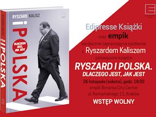 Spotkanie autorskie z Ryszardem Kaliszem w Krakowie.