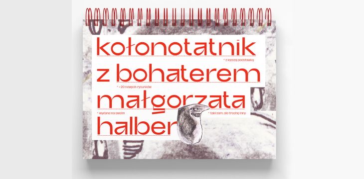 Nowość wydawnicza "Kołonotatnik z Bohaterem" Małgorzata Halber