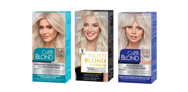 Ultra Color Blond i Multi Blond Platinium Joanna.