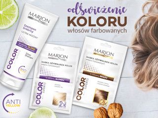 Pielęgnacja włosów farbowanych z serią COLOR ESPERTO od Marion.