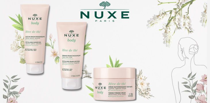 Pielęgnacja ciała z kosmetykami Nuxe.