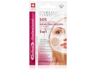 SOS multifunkcyjna maseczka-peeling do twarzy, szyi i dekoltu 5 w 1 Eveline Cosmetics.