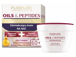 Przywróć dojrzałej cerze młody wygląd i blask z serią Oils & Peptides od FLOSLEK.