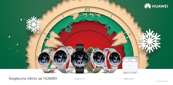 HUAWEI Watch GT 4 w promocji i w dwóch świątecznych wersjach