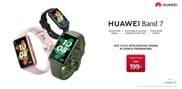 Smartband Huawei Band 7 - premiera.