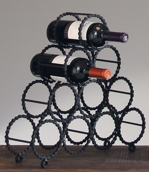 Metalowy stojak na wino 10 butelek