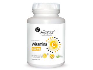 Suplement diety Witamina C 500 mg, micoractive 12h x 100 Vege caps.