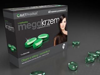 Megakrzem - suplement diety na włosy, skórę i paznokcie.