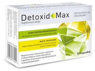 Detoksykacja organizmu z suplementem diety Detoxid Max.