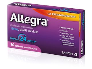 Allegra pomocna przy alergii.