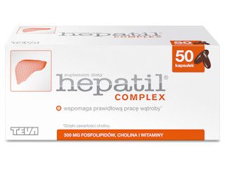 Kompleksowa troska o Twoją wątrobę w jednej kapsułce z Hepatil® Complex.