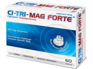 Uzupełnianie niedoborów magnezu Ci-Tri-Mag Forte.