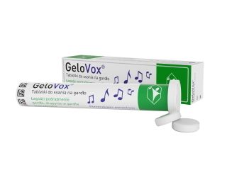 GeloVox - tabletki na chrypkę i suchość w gardle.