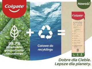 Nowa pasta Colgate Smile for Good w tubce nadającej się w pełni do recyclingu.