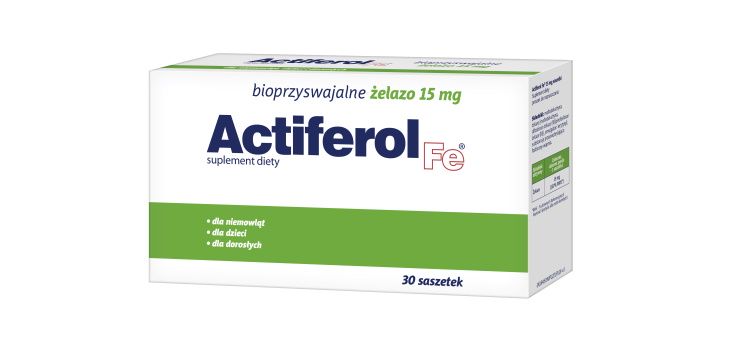 Actiferol Fe® 15 mg w saszetach - suplementuj żelazo.