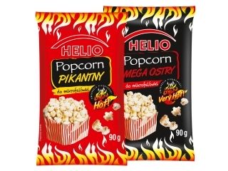 Rozgrzewające HOT! przekąski najlepsze na karnawał: HELIO Popcorn MEGA OSTRY i PIKANTNY 