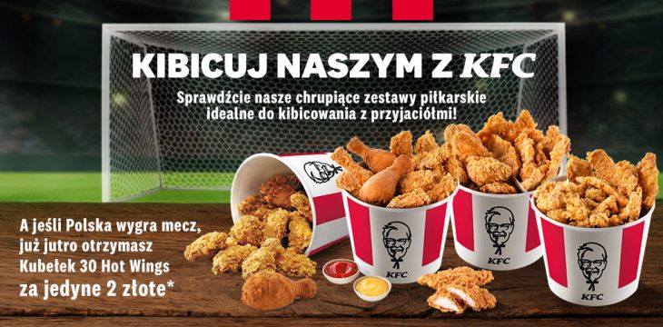 Piłkarska promocja w KFC.