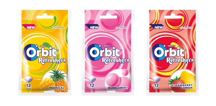Tropical, Strawberry Lemon oraz Bubblemint, czyli Orbit w nowych smakach.
