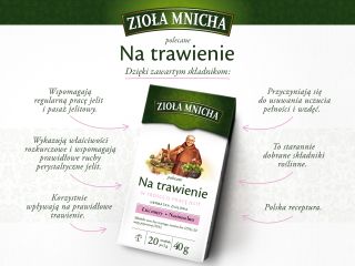 Herbatki ziołowe Zioła Mnicha w ofercie Herbapol.