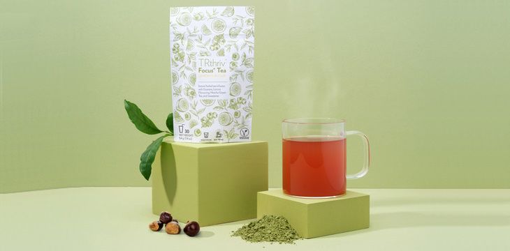 TRthriv Focus Tea - linia zdrowych produktów spożywczych.