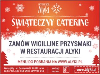 Świąteczna oferta cateringowa wrocławskiej restauracji Alyki.
