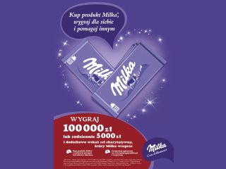 Wyjątkowa loteria „Wygrywaj i pomagaj z Milką”.