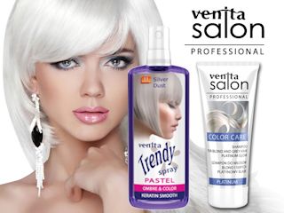 Konkurs Venita - szampon i spray do siwych włosów.